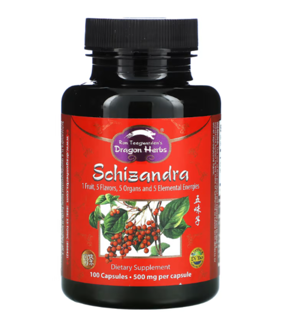 Dragon Herbs ( Ron Teeguarden ), Schizandra, 500 mg, 100 Capsules