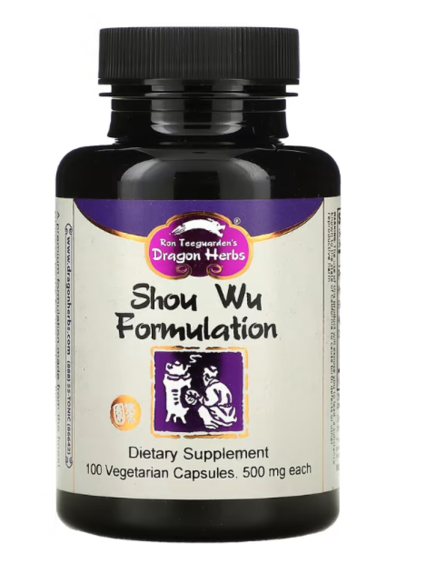 Dragon Herbs ( Ron Teeguarden ), Shou Wu Formulation, 500 mg, 100 Vegetarian Capsules