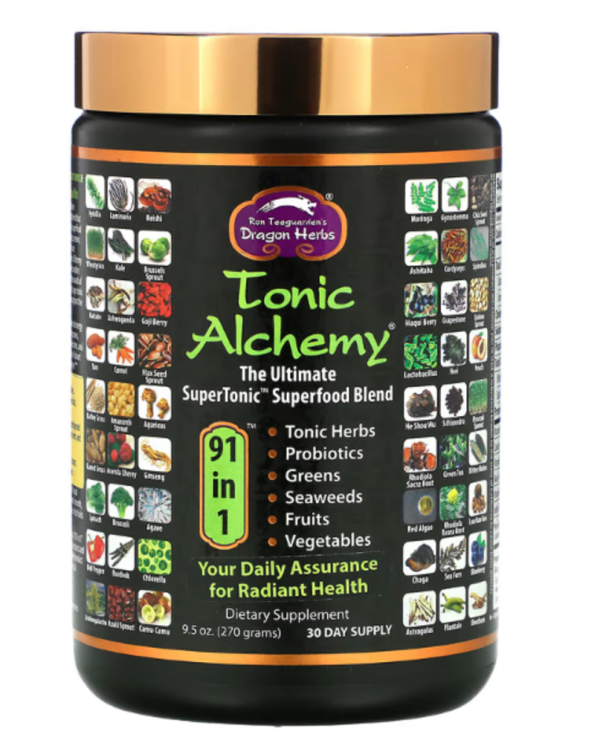 Dragon Herbs ( Ron Teeguarden ), Tonic Alchemy, The Ultimate SuperTonic Superfood Blend, 9.5 oz (270 g)