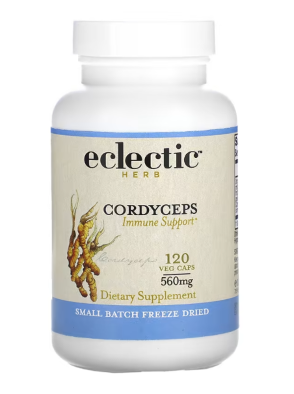 Eclectic Institute, Freeze Dried, Cordyceps, 560 mg, 120 Veg Caps