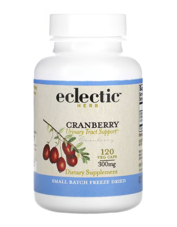 Eclectic Institute, Freeze Dried, Cranberry, 300 mg, 120 Veg Caps (150 mg per Capsule)