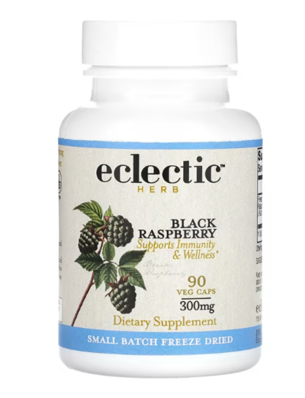 Eclectic Institute, Herb, Black Raspberry, 300 mg, 90 Veg Caps