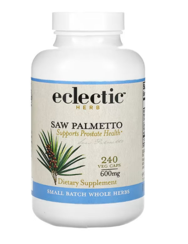 Eclectic Institute, Herb, Saw Palmetto, 600 mg, 240 Veg Caps
