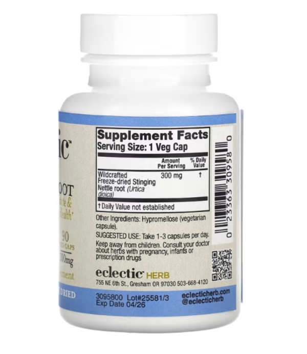 Eclectic Institute, Nettle Root, 300 mg, 90 Veg Caps