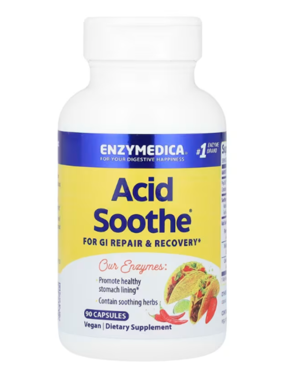 Enzymedica, Acid Soothe, 90 Capsules