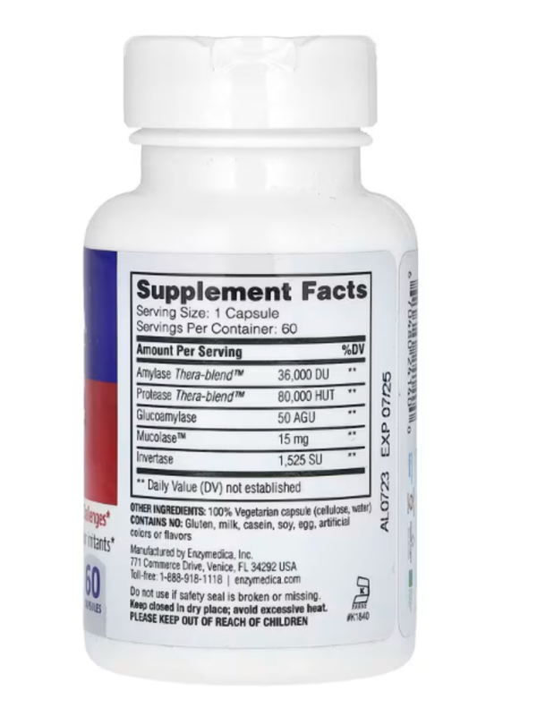 Enzymedica, Allerase, 60 Capsules