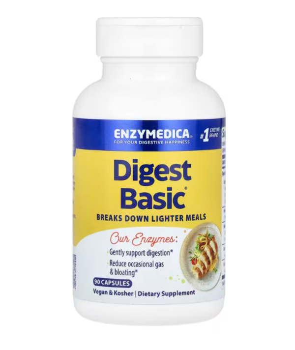 Enzymedica, Digest Basic, Essential Enzyme Formula, 90 Capsules