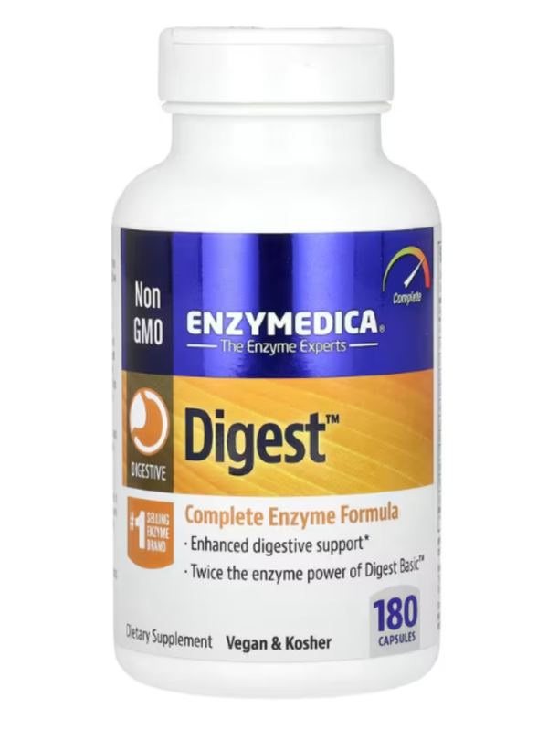 Enzymedica, Digest, Complete Enzyme Formula, 180 Capsules