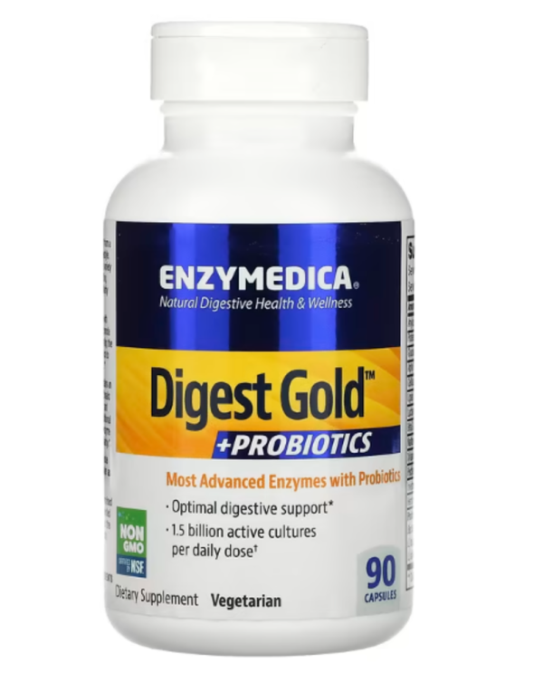 Enzymedica, Digest Gold + Probiotics, 90 Capsules