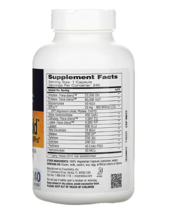 Enzymedica, Digest Gold with ATPro, 240 Capsules
