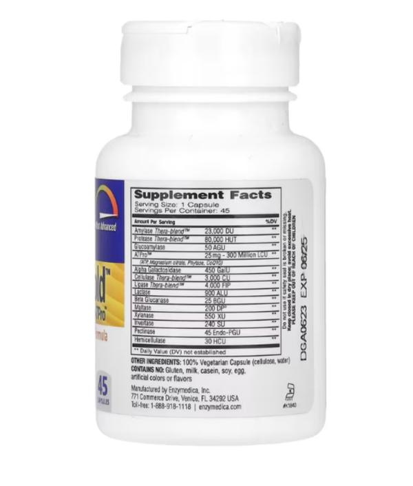 Enzymedica, Digest Gold with ATPro, 45 Capsules