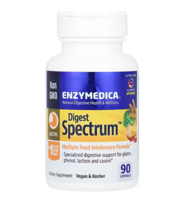 Enzymedica, Digest Spectrum, Complete Food Intolerance Formula, 90 Capsules