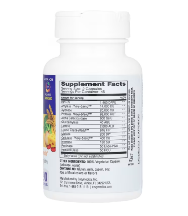Enzymedica, Digest Spectrum, Complete Food Intolerance Formula, 90 Capsules