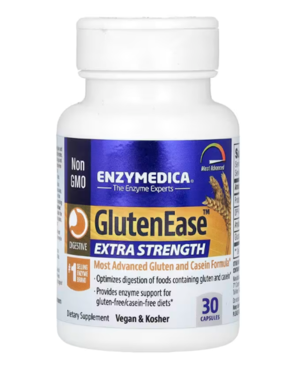 Enzymedica, GlutenEase, Extra Strength, 30 Capsules