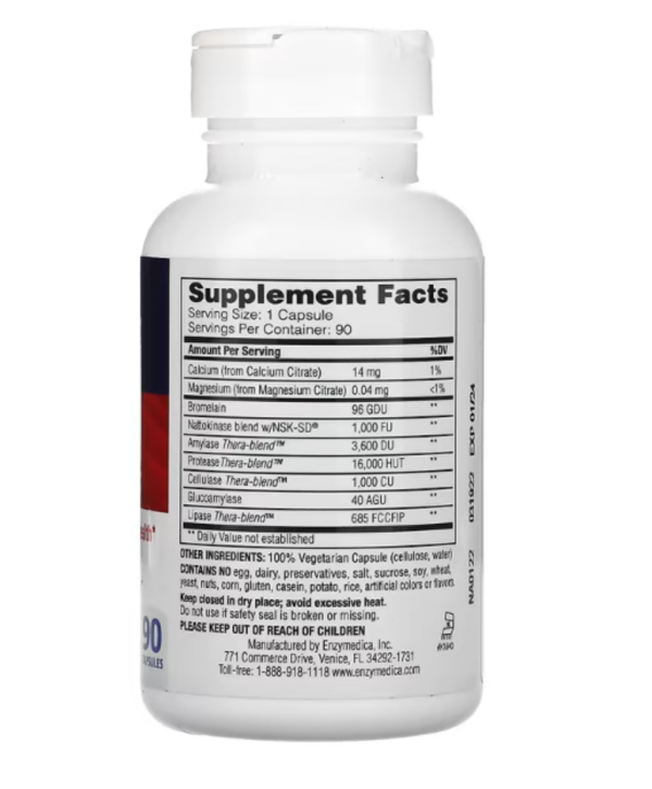 Enzymedica, Natto-K, 90 Capsules