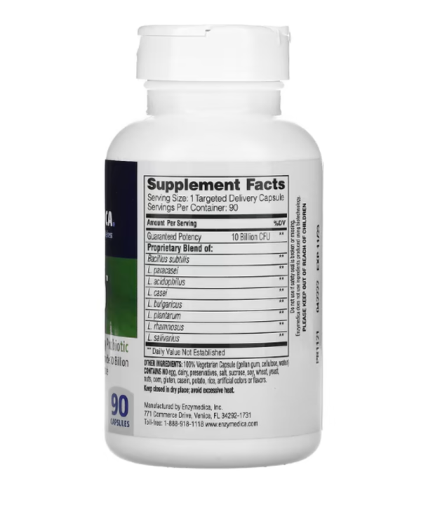 Enzymedica, Pro-Bio, Guaranteed Potency Probiotic, 90 Capsules