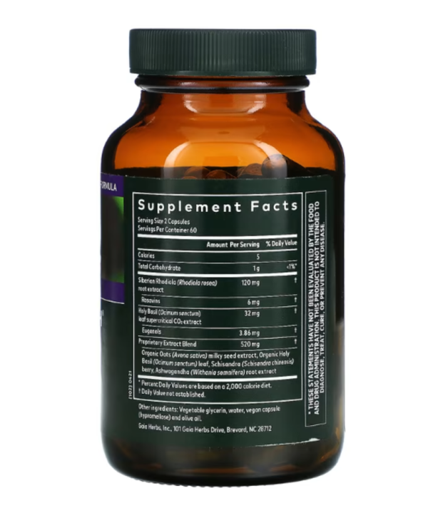 Gaia Herbs, Adrenal Health, Daily Support , 120 Vegan Liquid Phyto-Caps