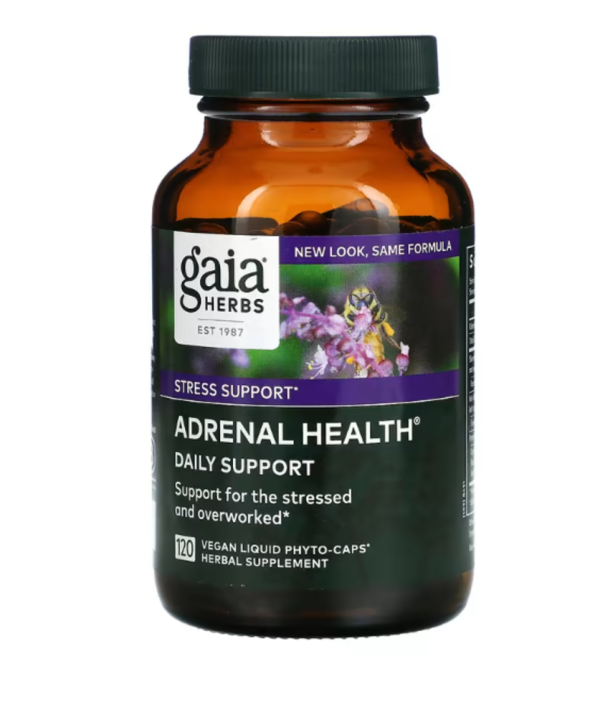 Gaia Herbs, Adrenal Health, Daily Support , 120 Vegan Liquid Phyto-Caps