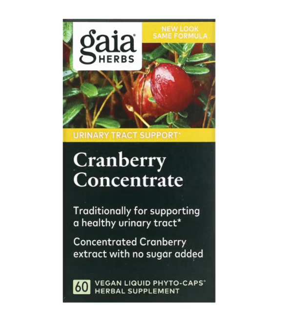 Gaia Herbs, Cranberry Concentrate, 60 Vegan Liquid Phyto-Caps