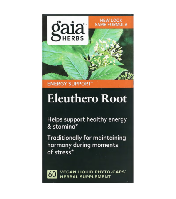 Gaia Herbs, Eleuthero Root, 60 Vegan Liquid Phyto-Caps