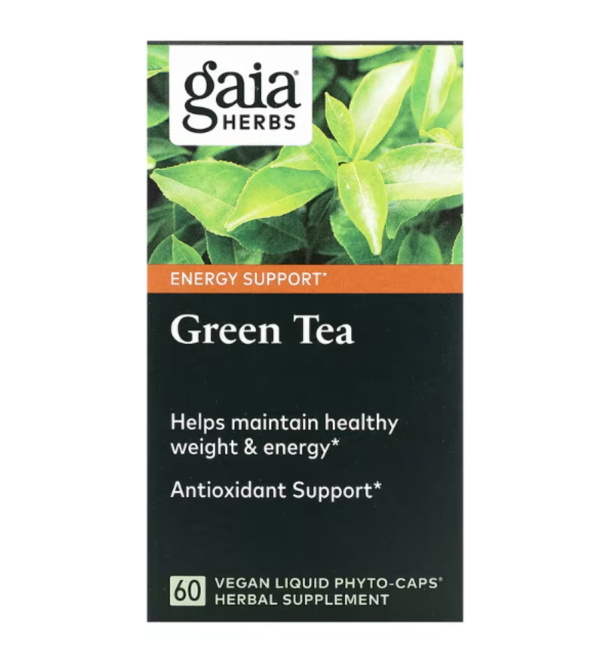 Gaia Herbs, Green Tea, 60 Vegan Liquid Phyto- Caps