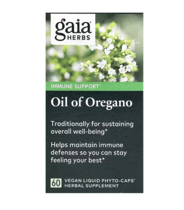 Gaia Herbs, Oil of Oregano, 60 Vegan Liquid Phyto-Caps