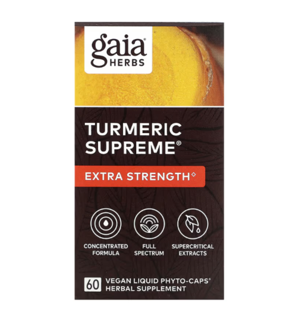 Gaia Herbs, Turmeric Supreme, Extra Strength, 60 Veggie Liquid Phyto-Caps