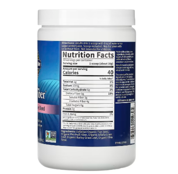 Garden of Life, DetoxiFiber, Detoxification Fiber Blend, 10.5 oz (300 g)