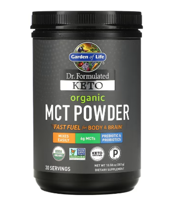 Garden of Life, Dr. Formulated Keto, Organic MCT Powder, 10.58 oz (300 g)