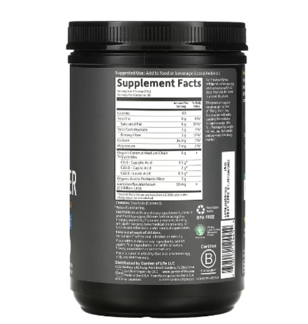 Garden of Life, Dr. Formulated Keto, Organic MCT Powder, 10.58 oz (300 g)