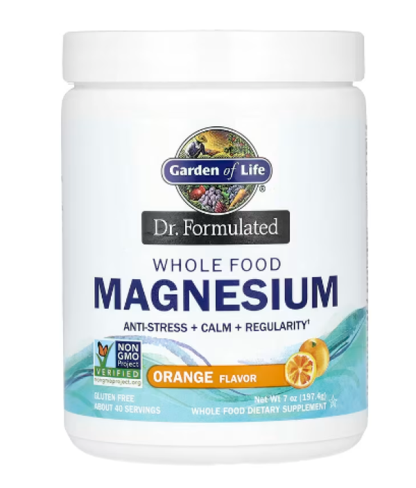 Garden of Life, Dr. Formulated, Whole Food Magnesium, Orange, 7 oz (197.4 g)
