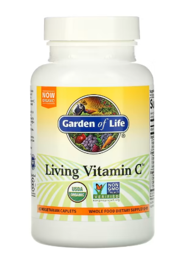 Garden of Life, Living Vitamin C, 60 Vegetarian Caplets