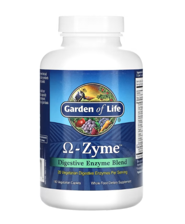 Garden of Life, O-Zyme, Digestive Enzyme Blend, 180 Vegetarian Caplets