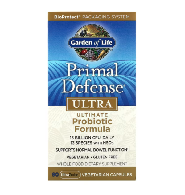 Garden of Life, Primal Defense, Ultra, Ultimate Probiotic Formula, 90 UltraZorbe Vegetarian Capsules
