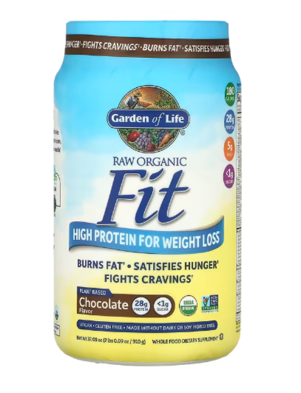 Garden of Life, RAW Organic Fit, High Protein for Weight Loss, Chocolate, 32.09 oz (910 g)
