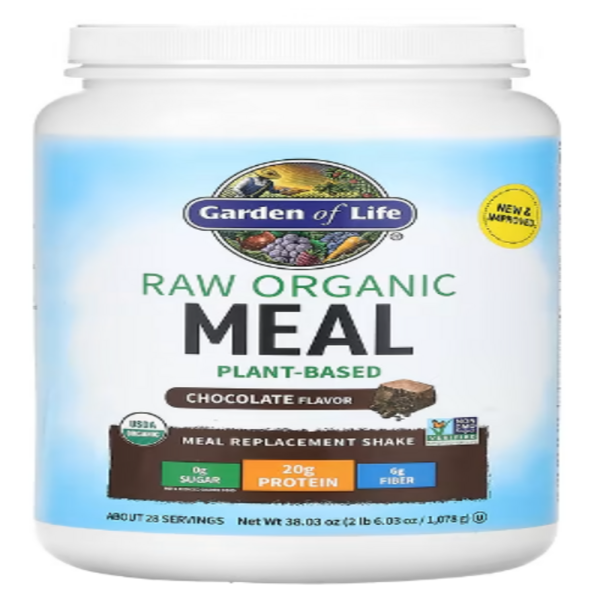 Garden of Life, RAW Organic Meal, Meal Replacement Shake, Chocolate, 38.03 oz (1,078 g)