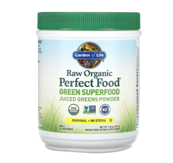 Garden of Life, Raw Organic Perfect Food, Green Superfood, Original, 7.3 oz (207 g)