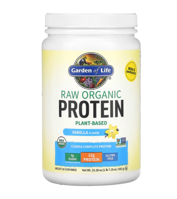 Garden of Life, RAW Organic Protein, Vanilla, 1 lb 7.28 oz (660 g)