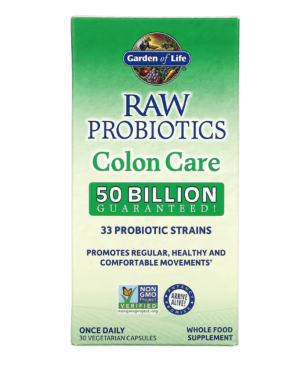 Garden of Life, RAW Probiotics, Colon Care, 30 Vegetarian Capsules