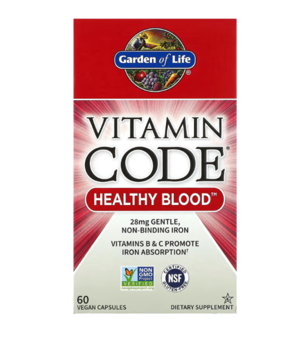 Garden of Life, Vitamin Code, Healthy Blood, 60 Vegan Capsules