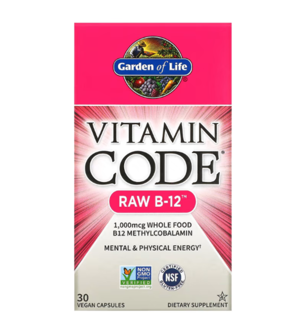 Garden of Life, Vitamin Code, RAW B-12, 30 Vegan Capsules
