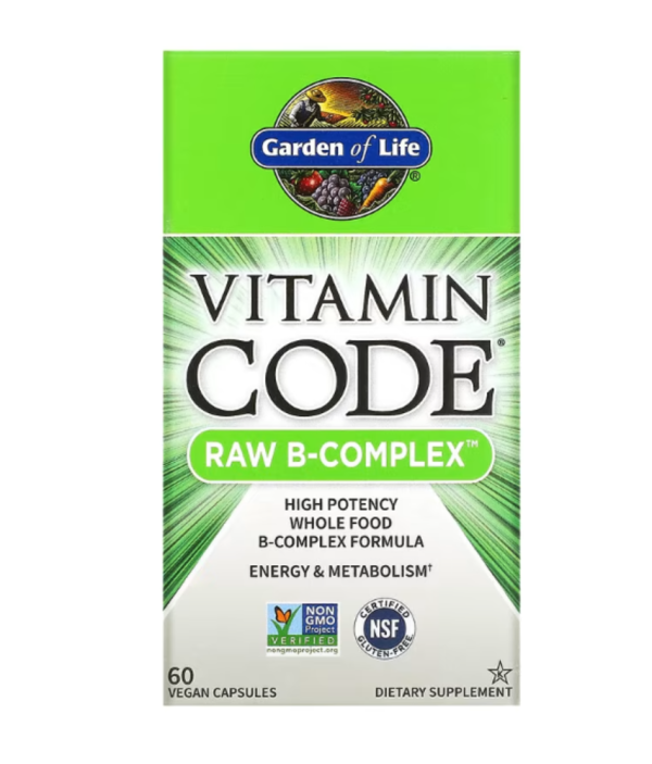 Garden of Life, Vitamin Code, RAW B-Complex, 60 Vegan Capsules