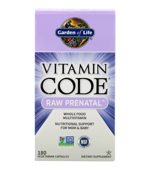 Garden of Life, Vitamin Code, RAW Prenatal, 180 Vegetarian Capsules