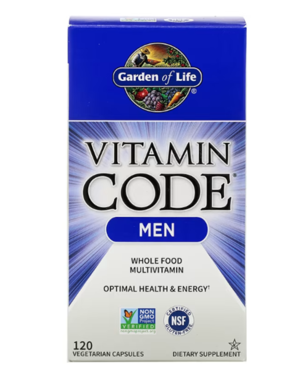 Garden of Life, Vitamin Code, Whole Food Multivitamin for Men, 120 Vegetarian Capsules
