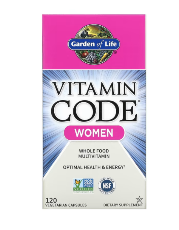Garden of Life, Vitamin Code, Whole Food Multivitamin for Women, 120 Vegetarian Capsules