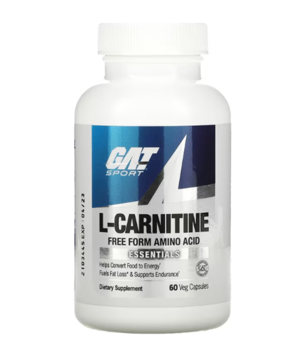 GAT, L-Carnitine, Amino Acid, Free Form, 60 Vegetable Capsules