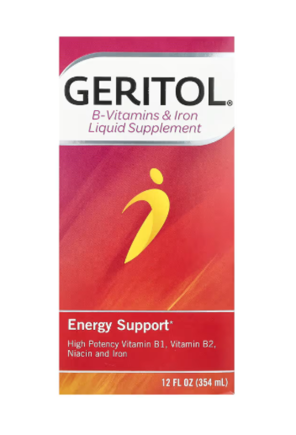 Geritol, B-Vitamins & Iron Liquid Supplement, 12 fl oz (354 ml)