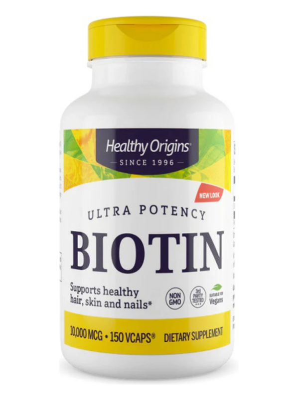 Healthy Origins, Biotin, Ultra Potency, 10,000 mcg, 150 Vcaps