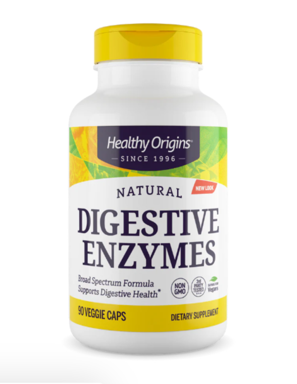 Healthy Origins Broad Spectrum Digestive Enzymes -- 90 Veggie Caps