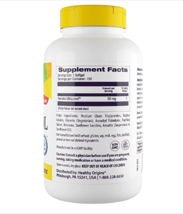 Healthy Origins Natural Ubiquinol -- 50 mg - 150 Softgels